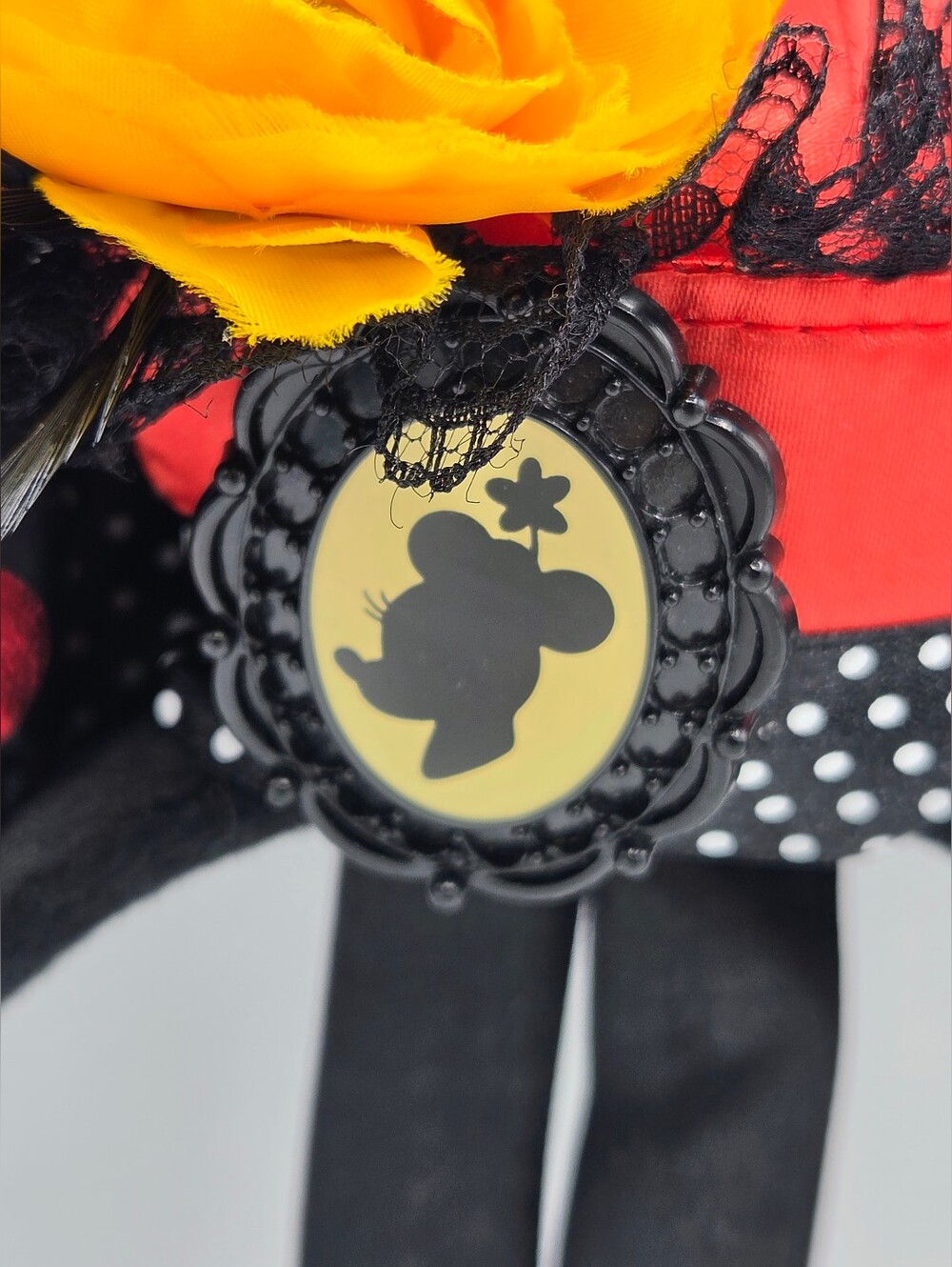 Disney Parks Minnie Mouse Victorian Cameo Mini Top Hat Ear Dapper Day Rare - Picture 10 of 11